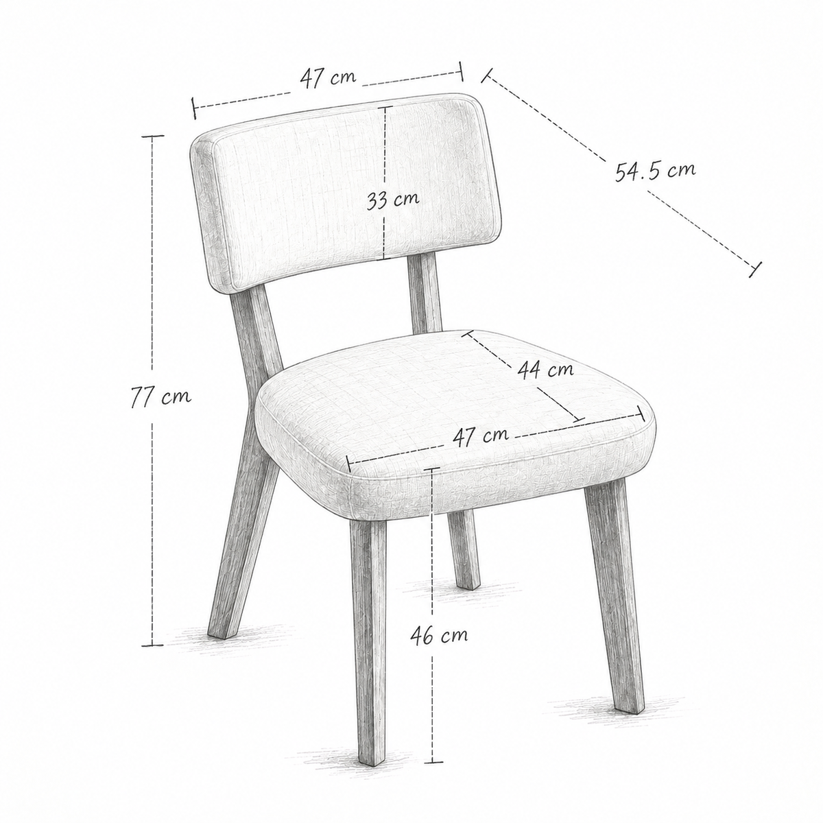 Chaise Lino - Lot de 2