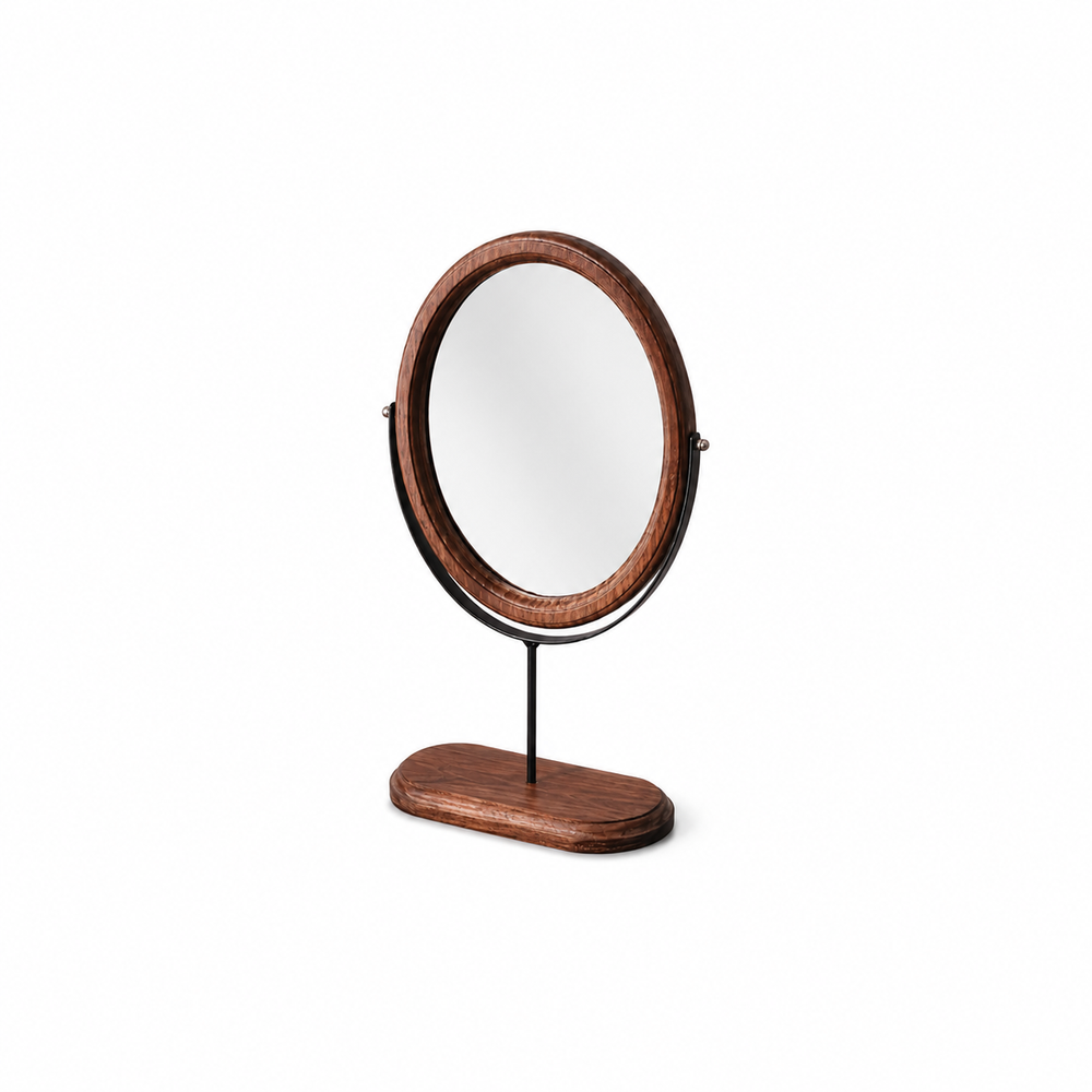Miroir Vanità — Ovale à poser, bois