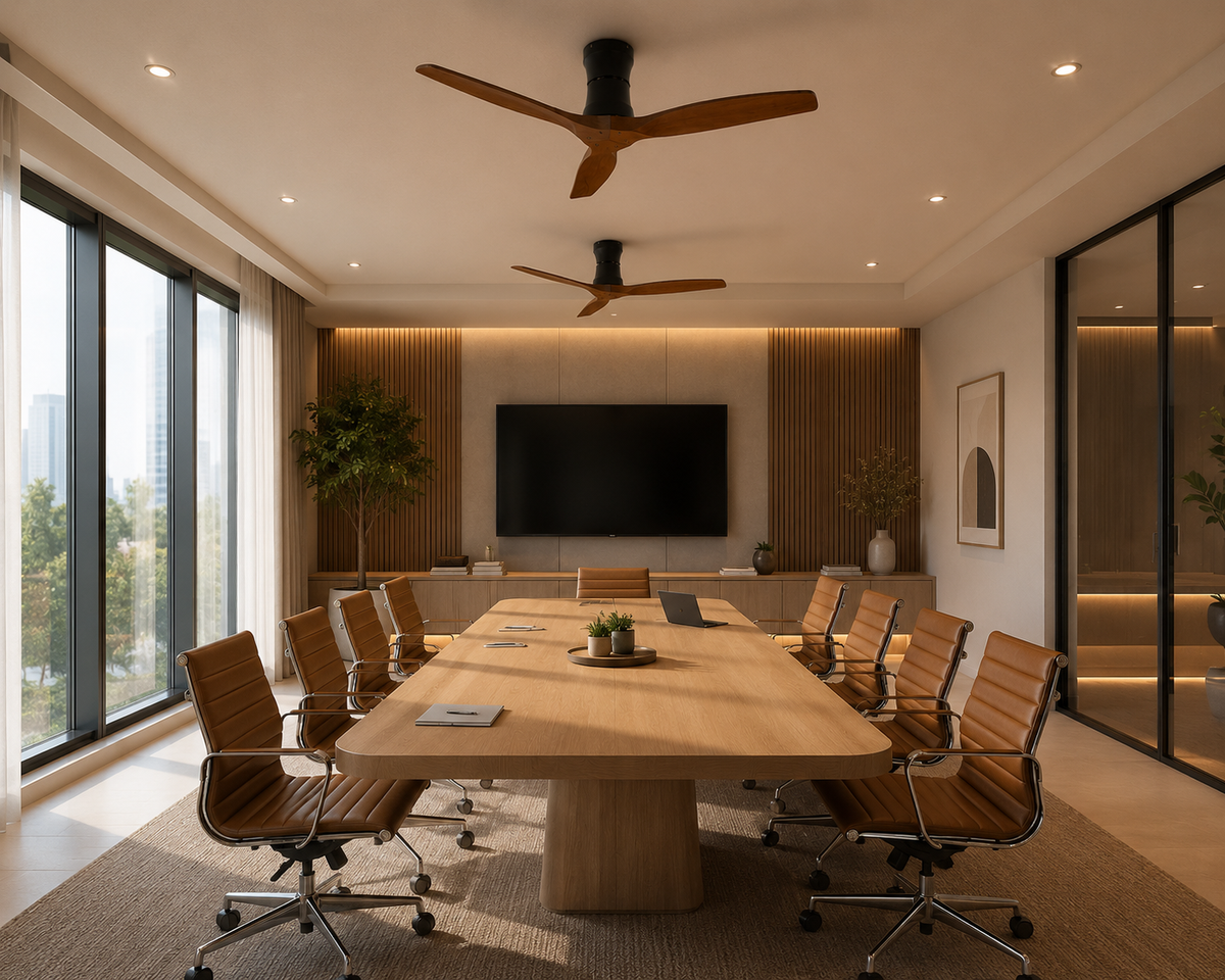 Ventilateur de plafond Vento 132 cm — Chêne foncé