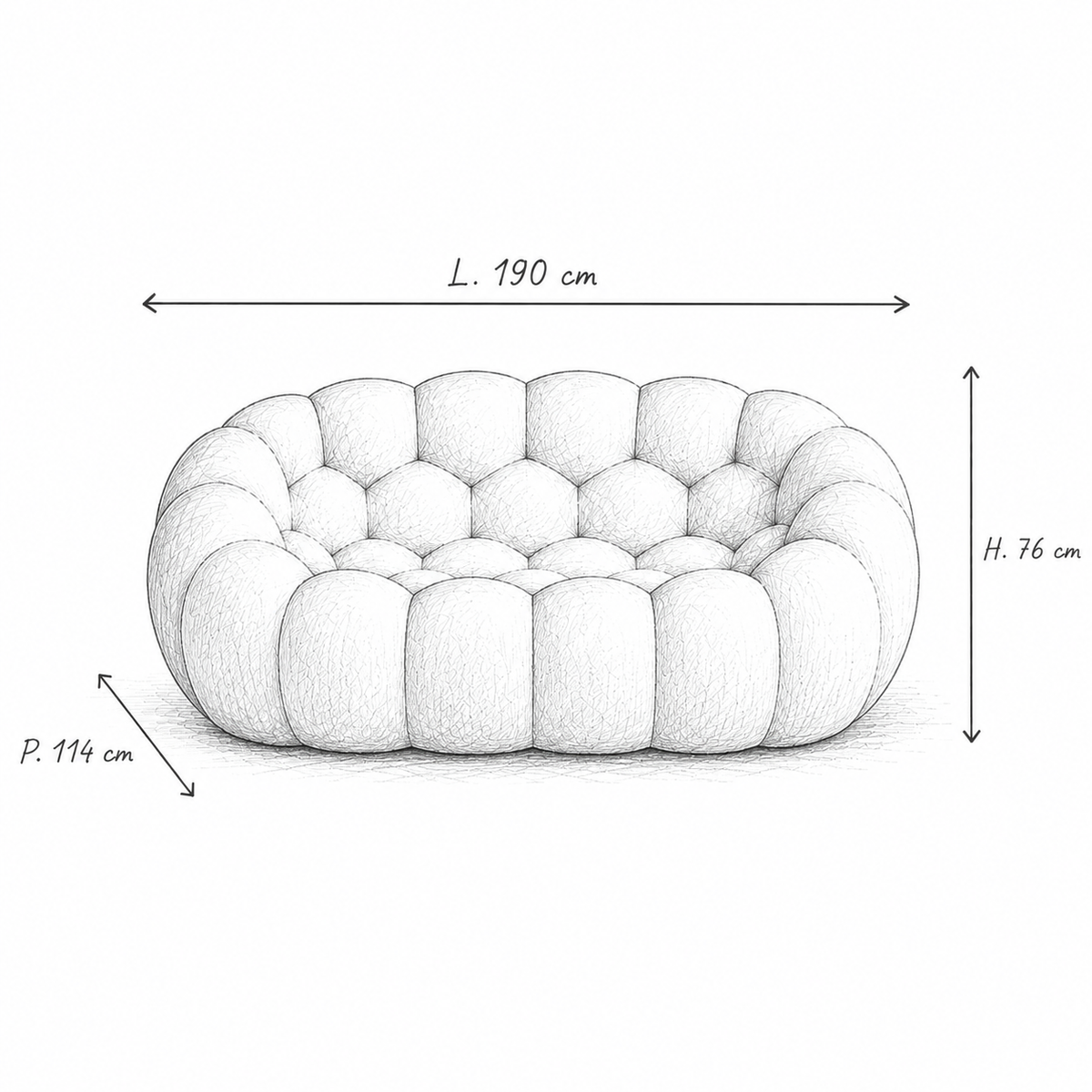 Canapé bubble Nuvola