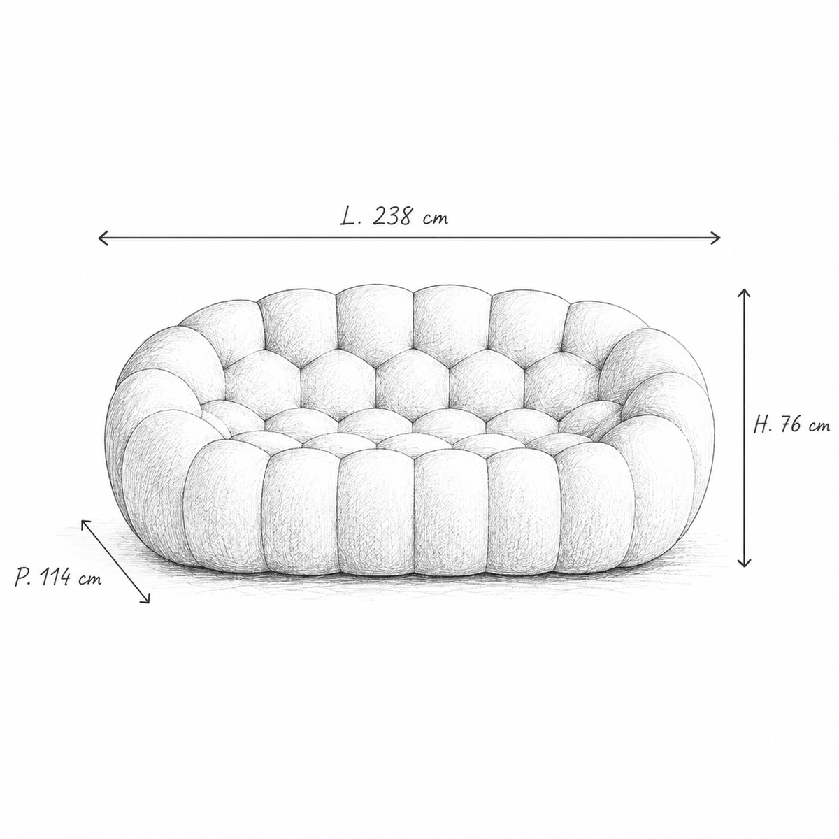 Canapé bubble Nuvola