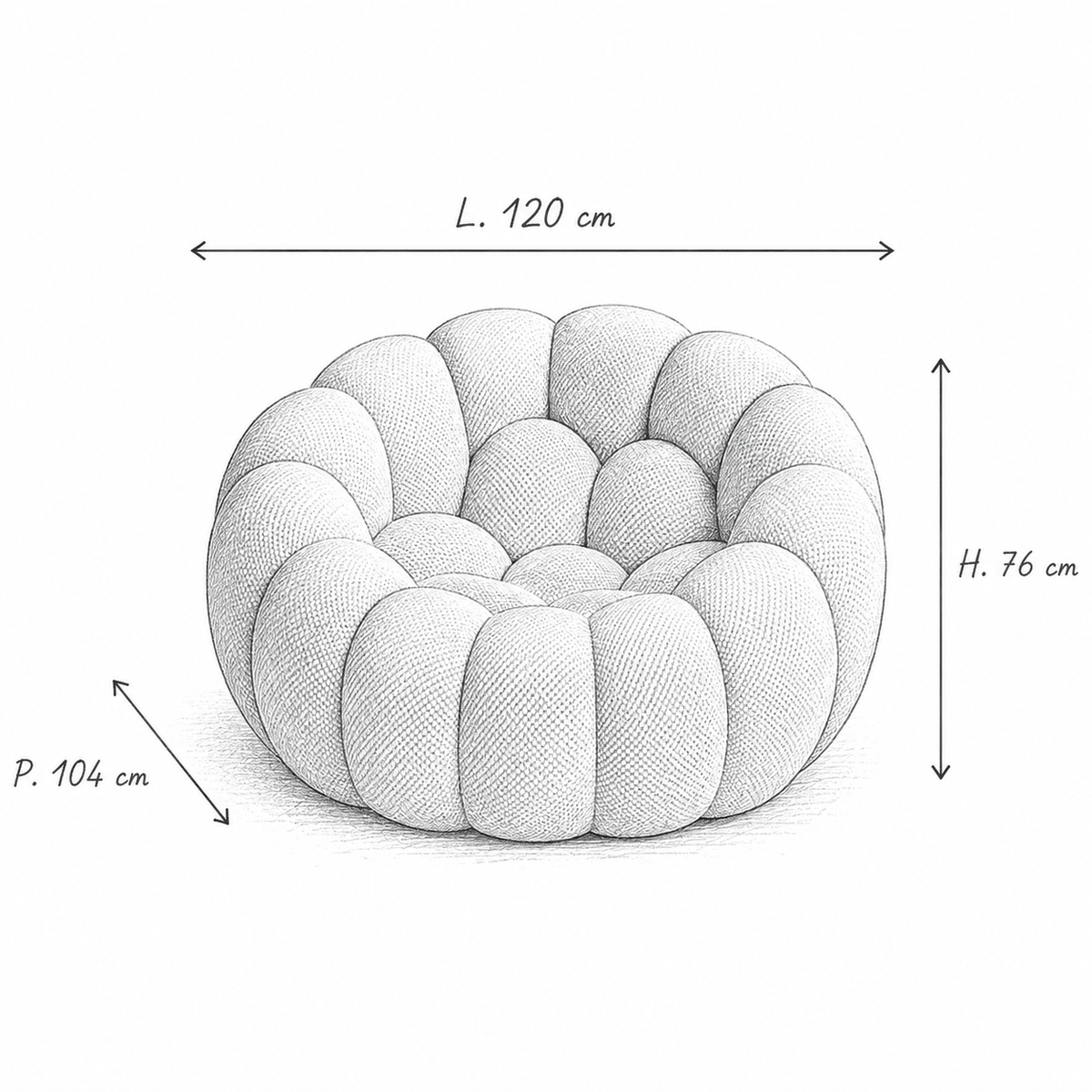 Fauteuil Bubble Ondine