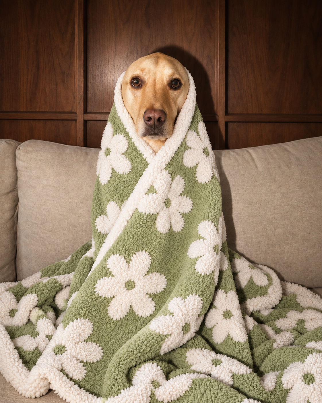 Blanket MALLOW Green