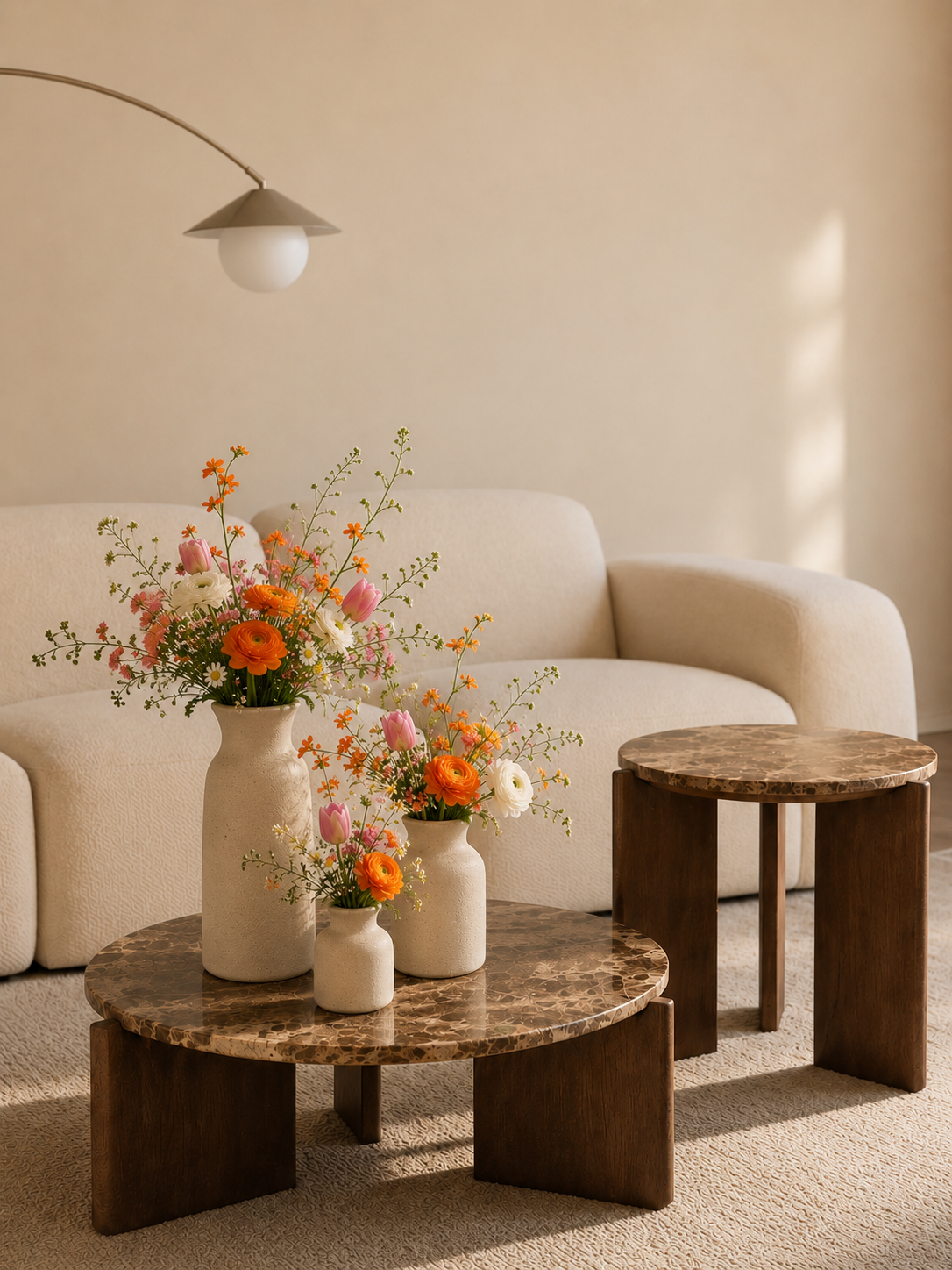 Trio Côme — Vases en céramique mate
