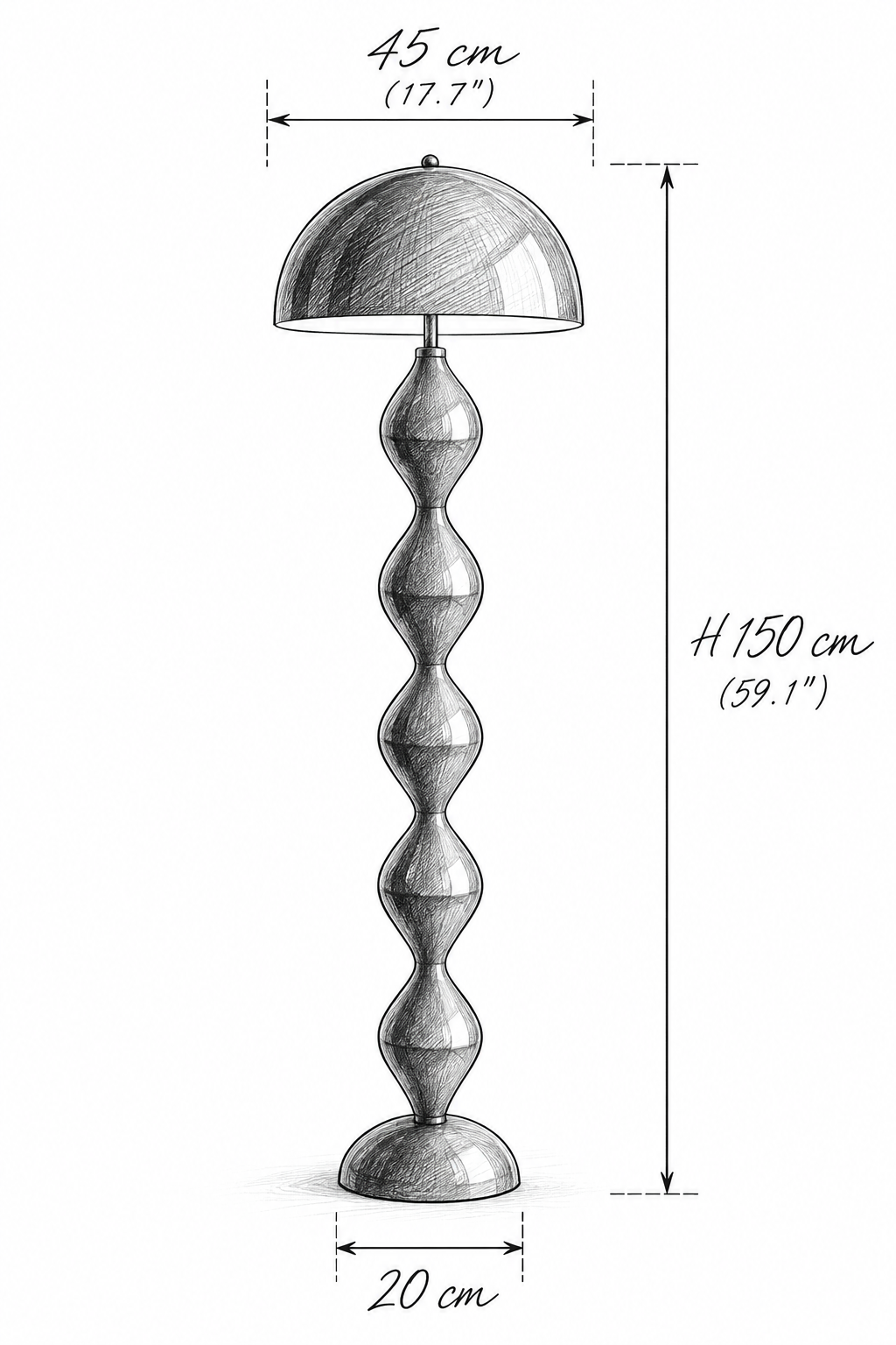 Lampadaire Girolle