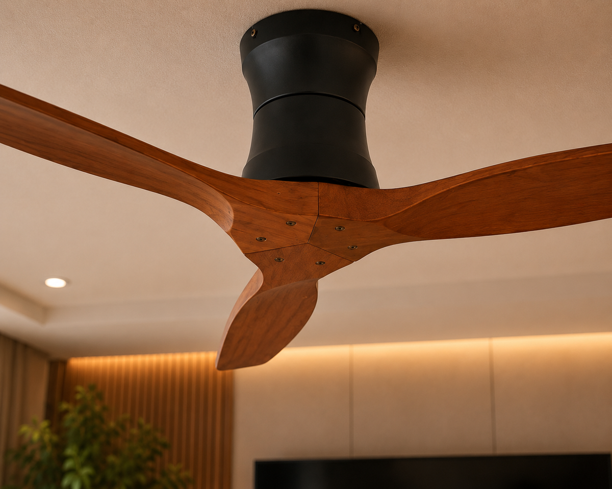 Ventilateur de plafond Vento 132 cm — Chêne foncé